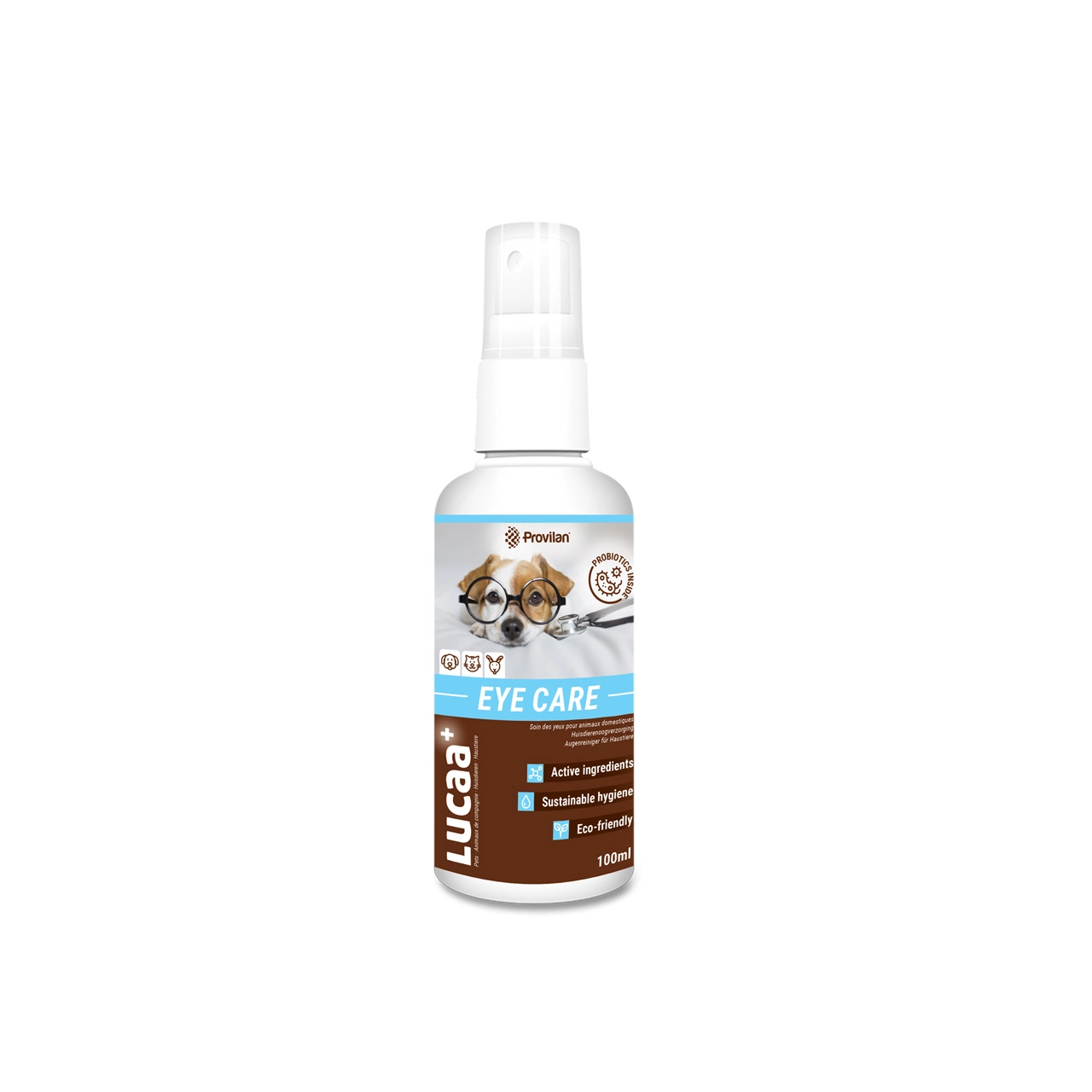 Lucaa+ nettoyant oculaire pour animaux domestiques 100ml