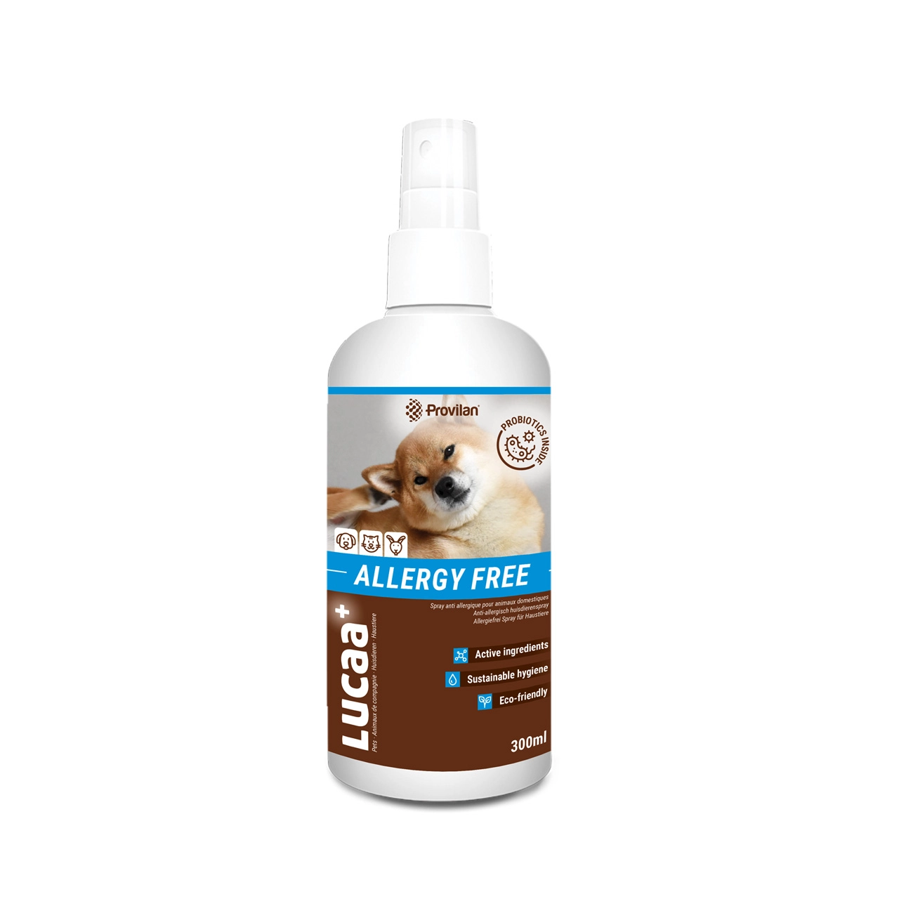 Lucaa+ Spray anti-allergie pour animaux domestiques 300ml